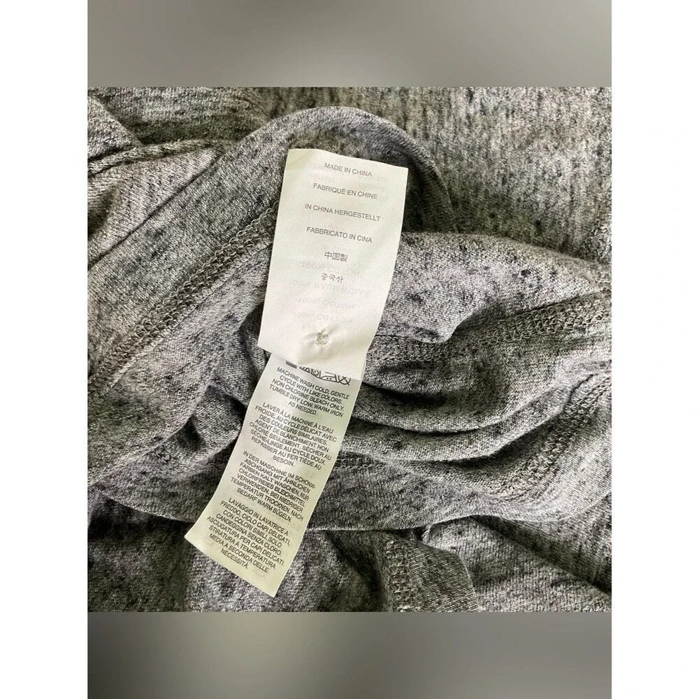 J. Crew Men's Long Sleeve Henley Heather Gray Size XLT